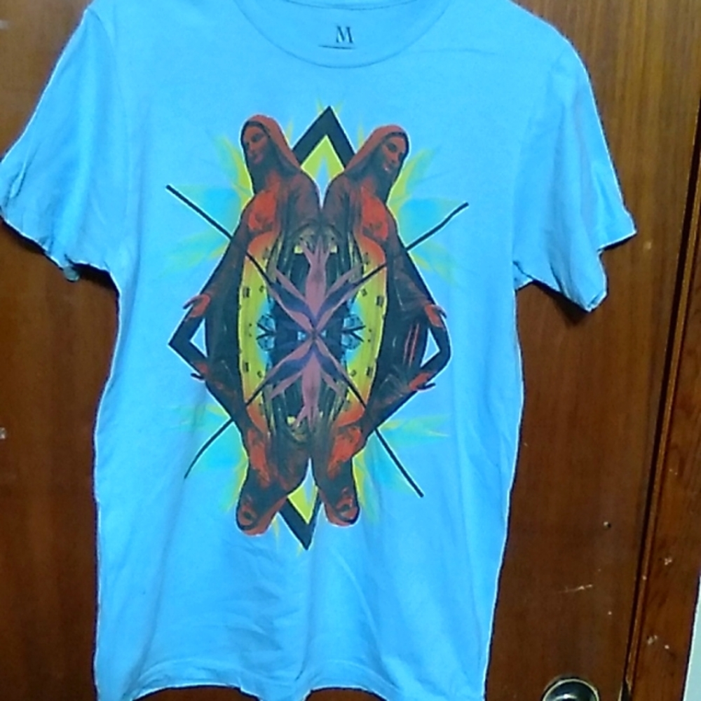 Baby blue Virgin Mary T-shirt